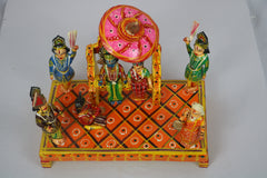 Lord Ram Daruvar in Wood – Artisan-Carved Hindu God Figurine