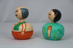 Spring Head Bobble Couple – Handcrafted & Painted Ethnic Indian Decor