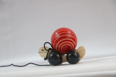 Channapatna Pulling Tortoise Toy – Traditional Wooden Craft for Kids