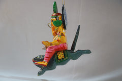 Decorative Wooden Ganesh Hanging – Handmade Spiritual Wall Accent