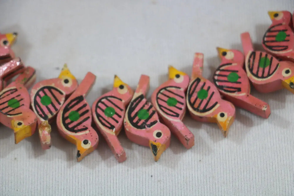 Wooden Bird Hangings for Wall – Handcrafted & Painted Balaji varanasi