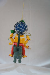 Decorative Wooden Ganesh Hanging – Handmade Spiritual Wall Accent