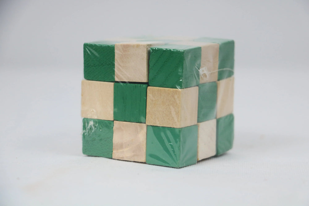 Solid Wood Cube – Artisan Carved Decorative Accent Piece Balaji varanasi