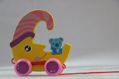 Channapatna Multi-Colour Pulling Toys – Handcrafted Wooden Fun for Kids