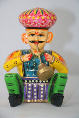 Hand-Painted Wooden Musician Figurines – 6-Piece Decorative Set