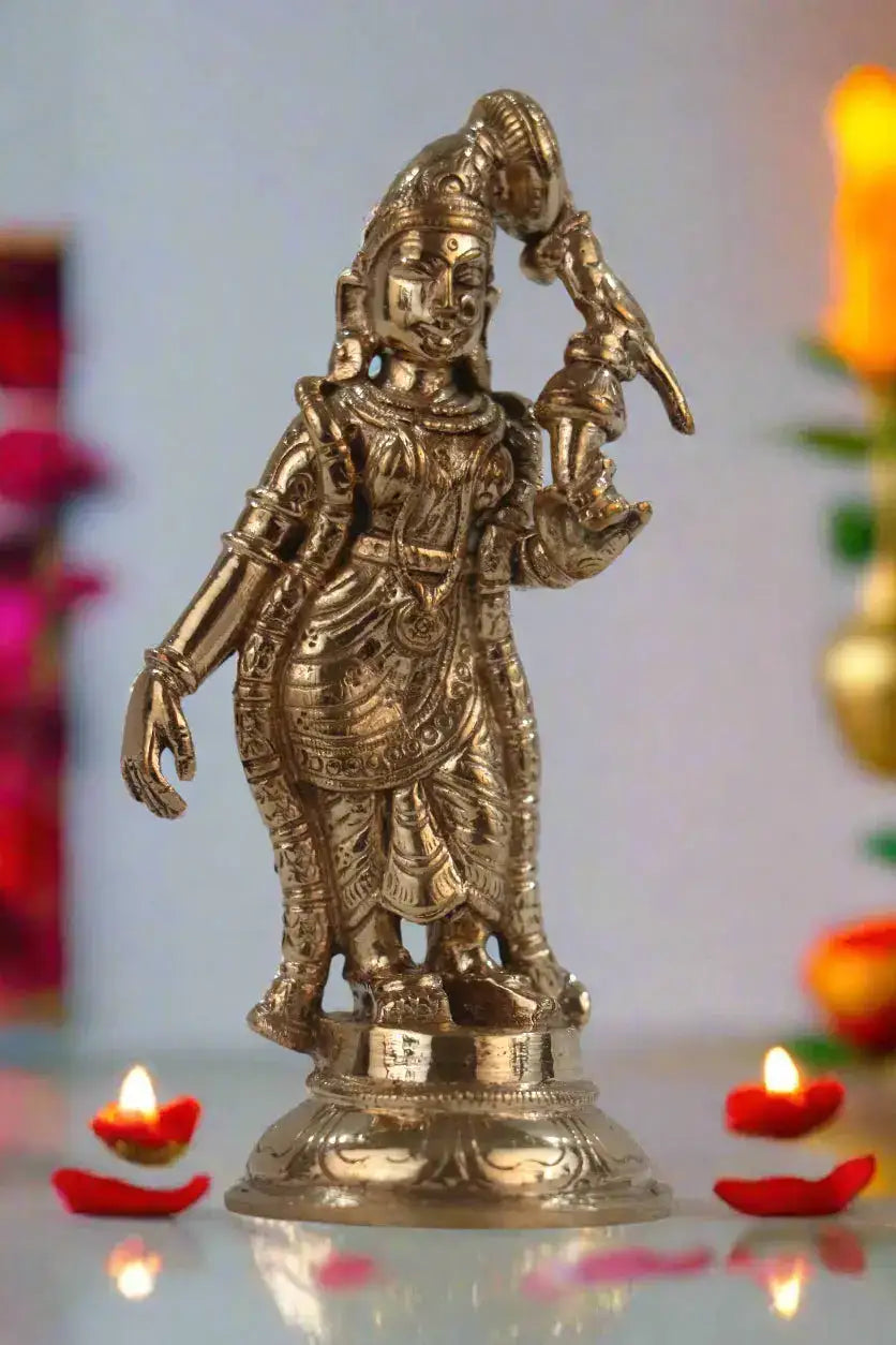 Panchaloha Meenakshi Amman Idol – Divine Grace Karthick's metal art