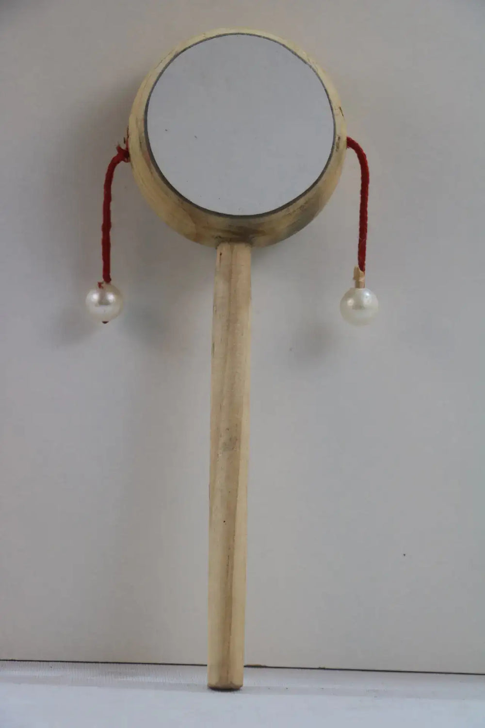 Wooden Handmade Damru Rattle – Traditional Musical Toy for Kids Wooden Toys