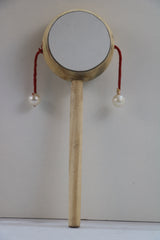 Wooden Handmade Damru Rattle – Traditional Musical Toy for Kids
