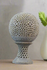 Globe with Intricate Taj Mahal Jali Carving – Heritage Indian Handicraft Bachcha Lal