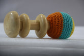 Soft Cloth Rattle for Kids – Non-Toxic & Baby-Safe Colors Wooden Lacquerware&toys