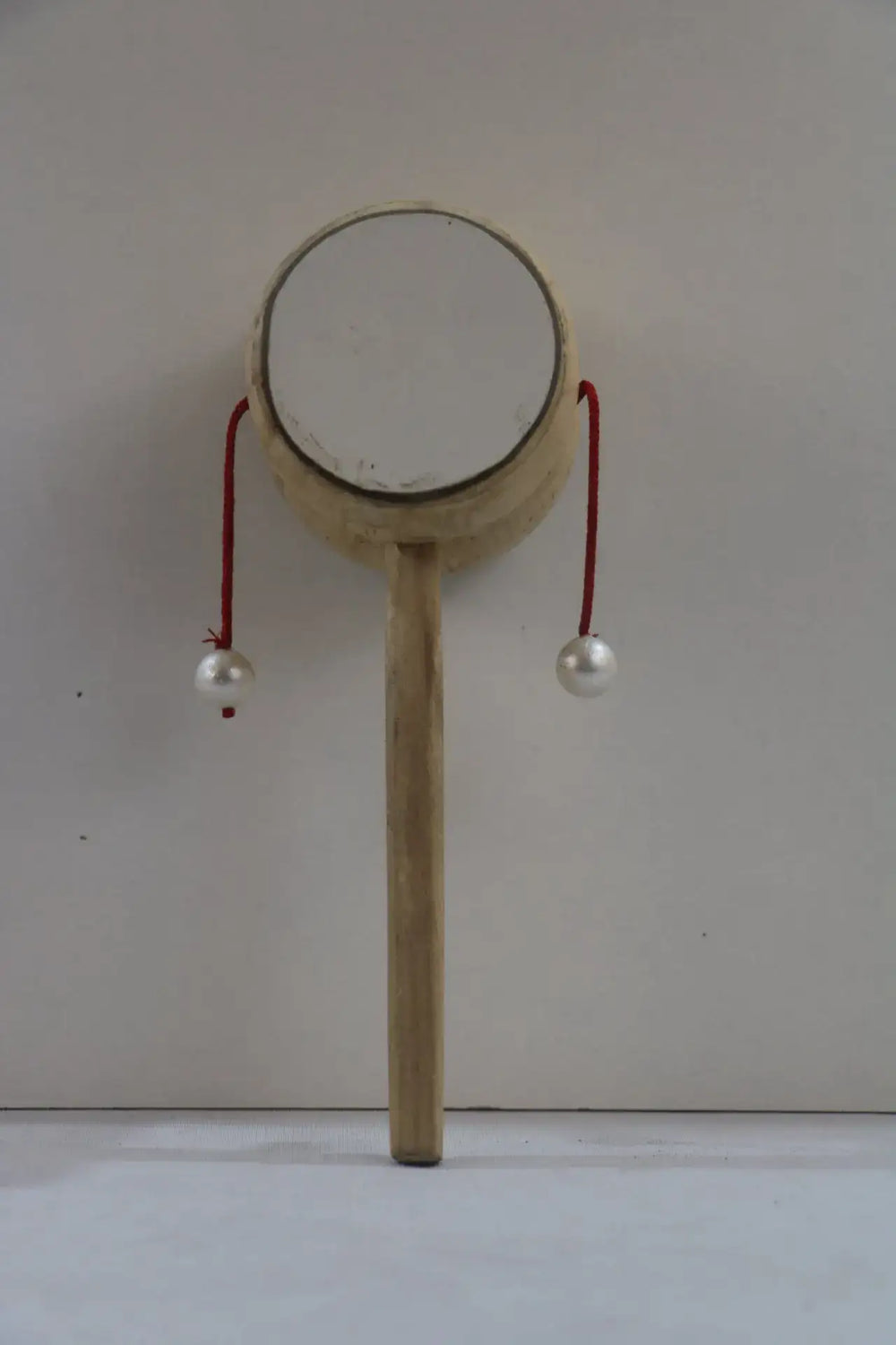 Wooden Handmade Damru Rattle – Traditional Musical Toy for Kids Wooden Toys