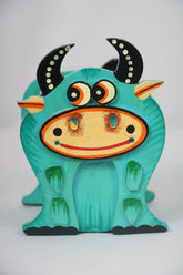 Colorful Cow-Themed Pen Stand – Handcrafted Wooden Desk Accessor Balaji varanasi