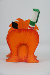 Colorful lion-Themed Pen Stand – Handcrafted Wooden Desk Accessor