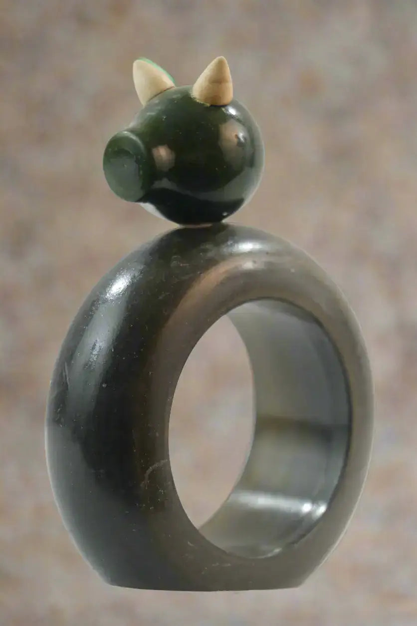 Animal Shaped Napkin Roller Non-Toxic Color Wooden Lacquerware&toys