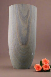 Polished Pink Marble Vase for Fresh or Dried Flowers Single Marble Soft Stone