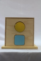 Shapes Sorting Game in a Box – Montessori-Inspired Learning Toy Wooden Lacquerware&toys