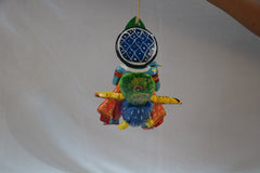 Handcrafted Flying Karthikeya Wall Hanging – Divine Peacock Ride