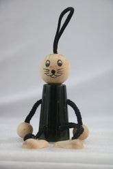 Handpainted Wooden Mouse Hanging Dolls with Non-Toxic Colors BHARAT HANDICRAFTS