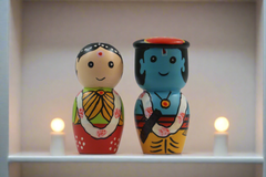 Beautiful Radha Krishna Dolls – Safe Non-Toxic Paint Finish