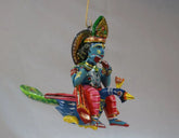 Handcrafted Flying Karthikeya Wall Hanging – Divine Peacock Ride Balaji varanasi