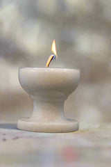 Marble Diya on Stand – Auspicious Lighting for Temple & Home