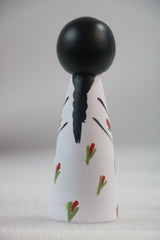 Cute Girl Peg Doll – Eco-Friendly, Handcrafted with Non-Toxic Colors