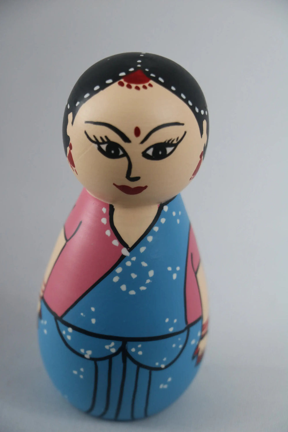 Beautiful Women Peg Dolls – Handcrafted with Non-Toxic Colors Wooden Lacquerware&toys