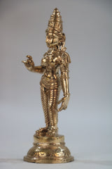 Parvati as Sivagami – Grace in Panchaloha