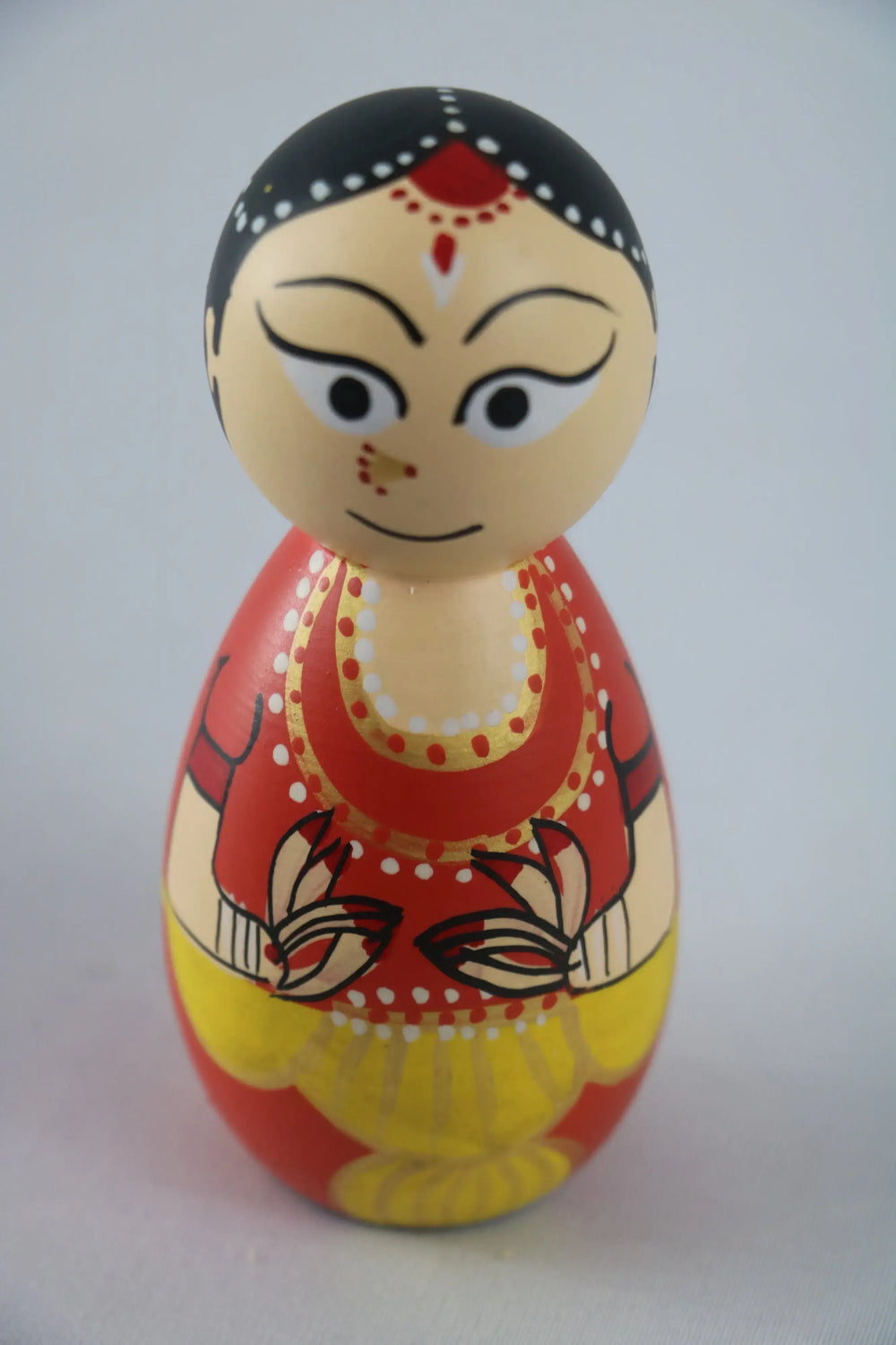 Beautiful Women Peg Dolls – Handcrafted with Non-Toxic Colors Wooden Lacquerware&toys
