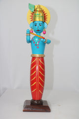 Channapatna Wooden Standing Krishna – Traditional Hand-Painted Idol