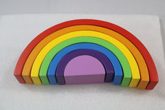 Colorful Wooden Rainbow Toy – Montessori-Inspired & Non-Toxic