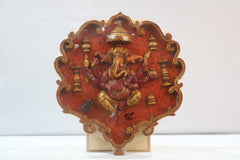 Unique Hand-Carved Wooden Ganesh Wall Hanging – Spiritual Masterpiece