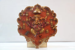 Unique Hand-Carved Wooden Ganesh Wall Hanging – Spiritual Masterpiece Accessories