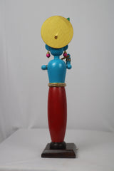 Channapatna Wooden Standing Krishna – Traditional Hand-Painted Idol