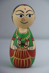 Hand-Painted Wooden Kathakali Dolls – Traditional Artistry