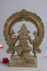 Panchaloha Vinayaka with Prabhavali – Antique Look