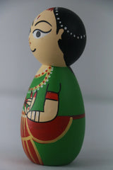 Hand-Painted Wooden Kathakali Dolls – Traditional Artistry Wooden Lacquerware&toys