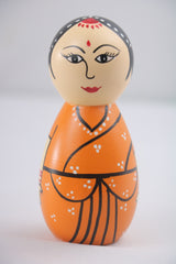 Authentic Hand-Painted Traditional Women Doll – Safe & Colorful