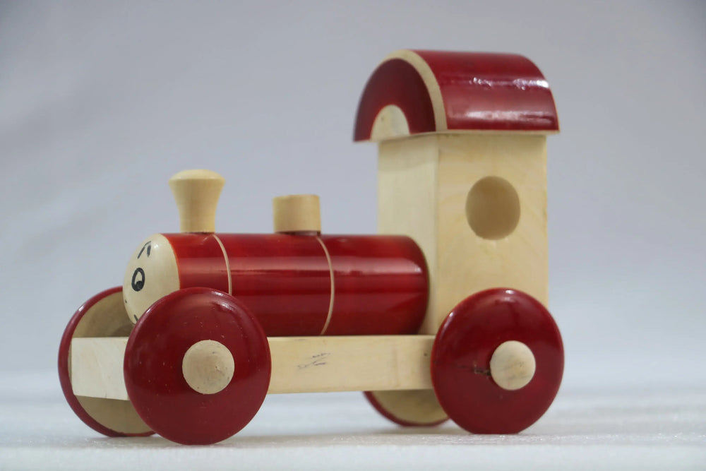 Channapatna Wooden Toy Train – Classic Handmade Kids’ Toy SRI_SURYADAYA_CHENNAPATNAM