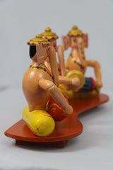 Channapatna Ganesh Music Set – Set of 3 Handcrafted Wooden Figurines