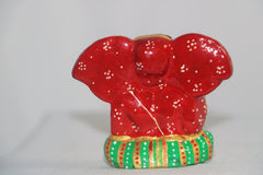 Hand-Painted Metal Ganesh Statue | Decorative Hindu Deity Figurine maruthi handicrafts