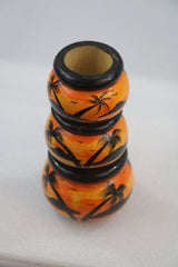 Authentic Channapatna 3-Pot Set – Colorful Handcrafted Decorative