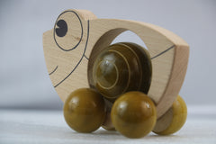 Fish Roller Toy – Handpainted with Safe Non-Toxic Colors