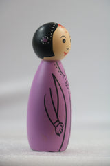 Elegant Women Peg Doll – Safe Non-Toxic Paint Finish