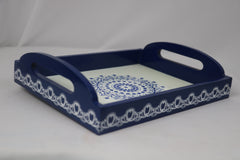 Channapatna Wooden Tray – Handcrafted & Hand-Painted Art