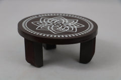 Channapatna Wooden Pooja Stand – Handcrafted & Hand-Painted Design SRI_SURYADAYA_CHENNAPATNAM