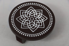 Channapatna Wooden Pooja Stand – Handcrafted & Hand-Painted Design