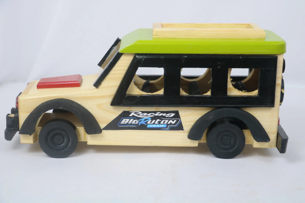 Channapatna Wooden SUV Car – Vibrant Multi-Colour Handmade Toy SRI_SURYADAYA_CHENNAPATNAM