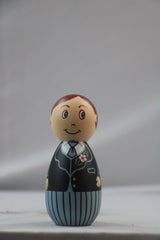 Handcrafted Boy Peg Dolls – Safe Non-Toxic Colors BHARAT HANDICRAFTS