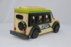 Channapatna Wooden SUV Car – Vibrant Multi-Colour Handmade Toy SRI_SURYADAYA_CHENNAPATNAM